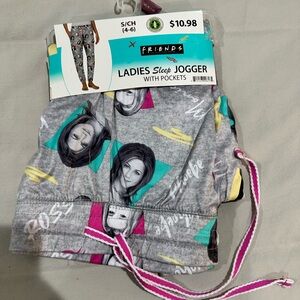 TV Friends sleep joggers NWT